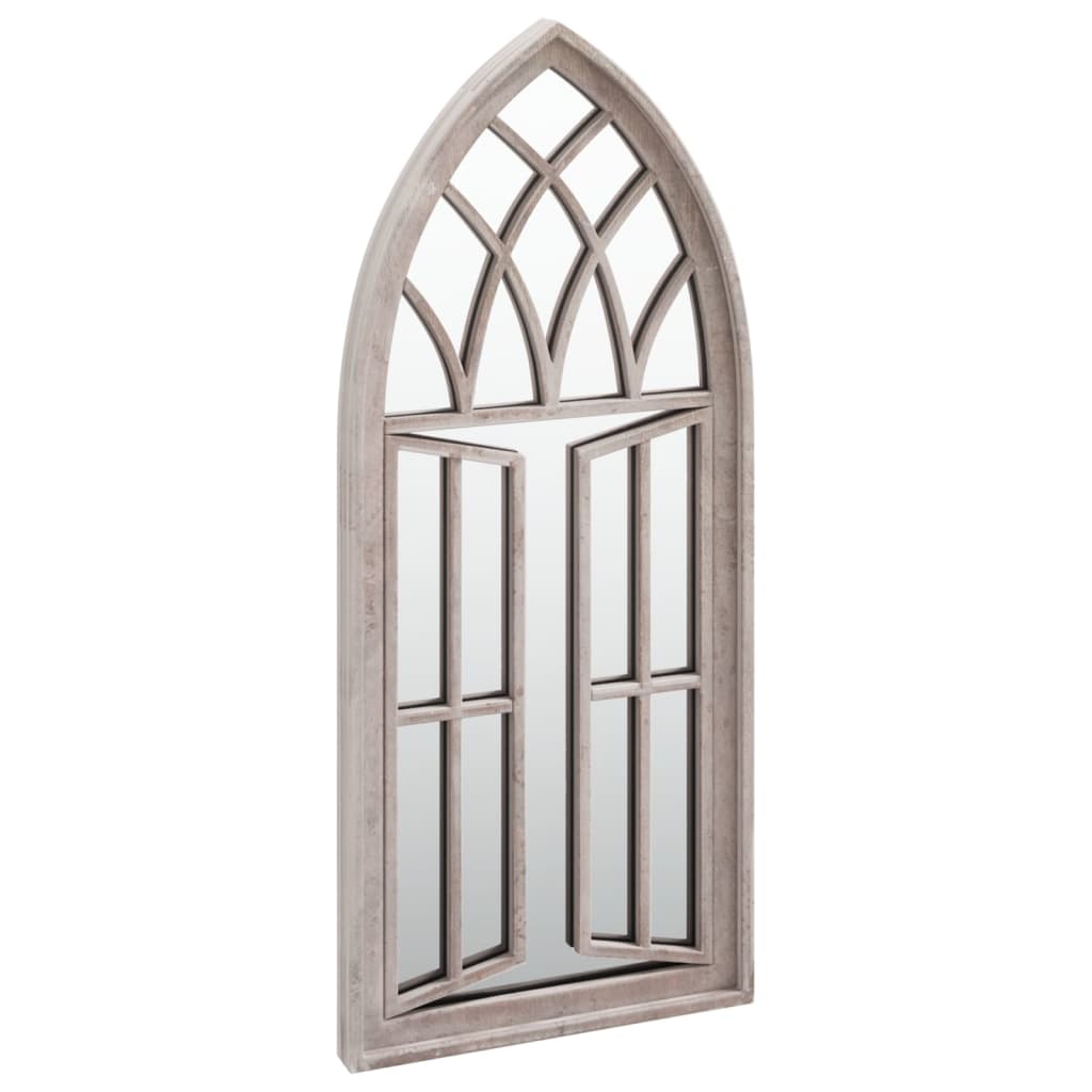 vidaXL Garden Mirror | Sand | Iron, glass | Medium | Mirror | Garden Mirror