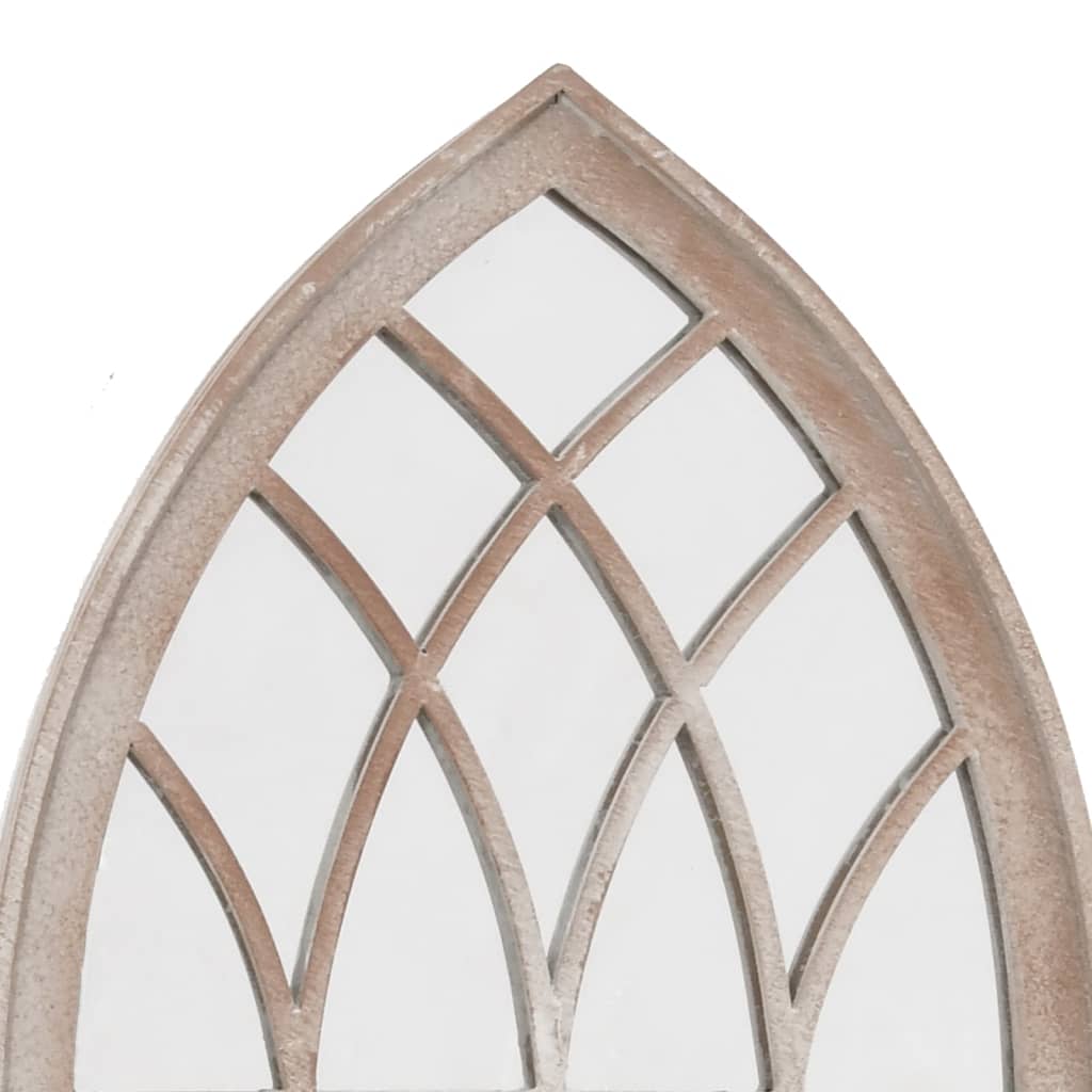vidaXL Garden Mirror | Sand | Iron, glass | Medium | Mirror | Garden Mirror