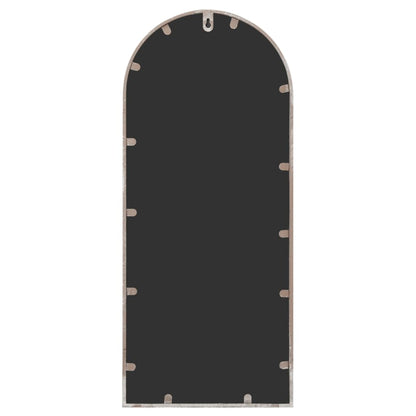vidaXL Garden Mirror Sand 100x45 cm Iron for Outdoor Use