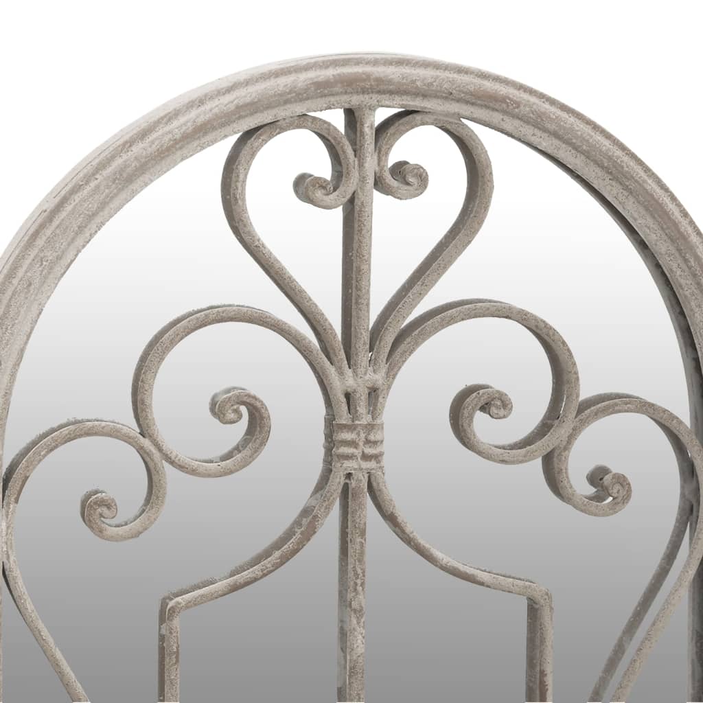 vidaXL Garden Mirror Sand 100x45 cm Iron for Outdoor Use