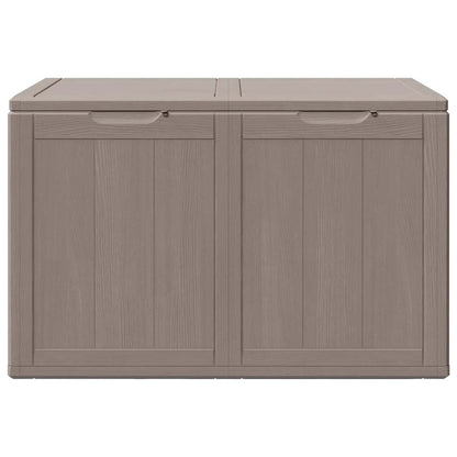 vidaXL Garden Storage Box 180L Brown PP Wood Look