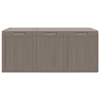 vidaXL Garden Storage Box 270L Brown PP Wood Look