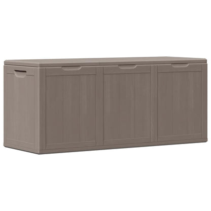 vidaXL Garden Storage Box 270L Brown PP Wood Look