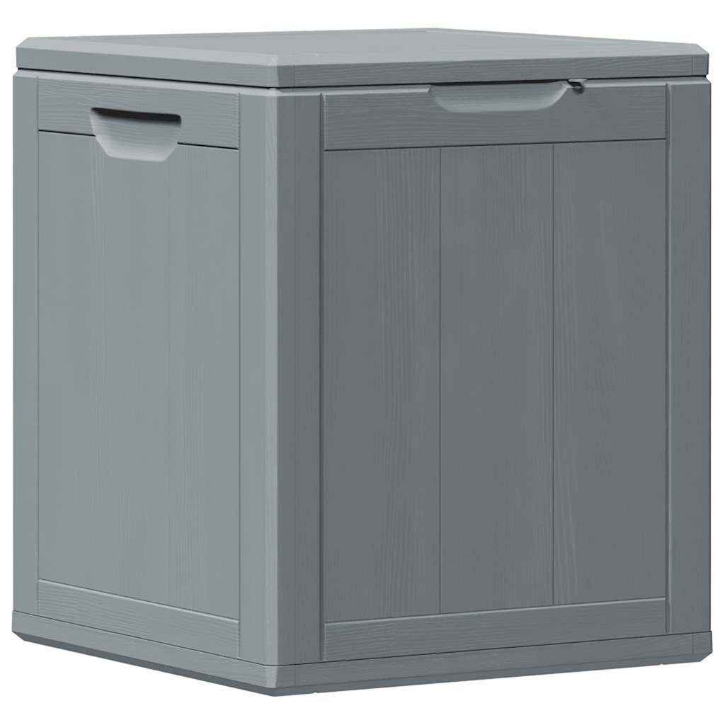 vidaXL Garden Storage Box 90L Grey PP Wood Look