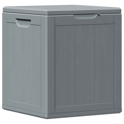 vidaXL Garden Storage Box 90L Grey PP Wood Look