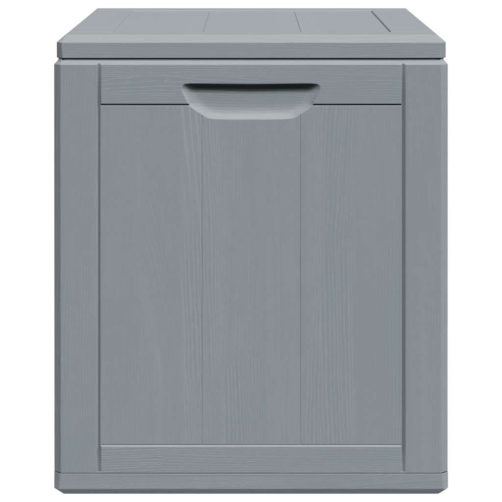 vidaXL Garden Storage Box 90L Grey PP Wood Look