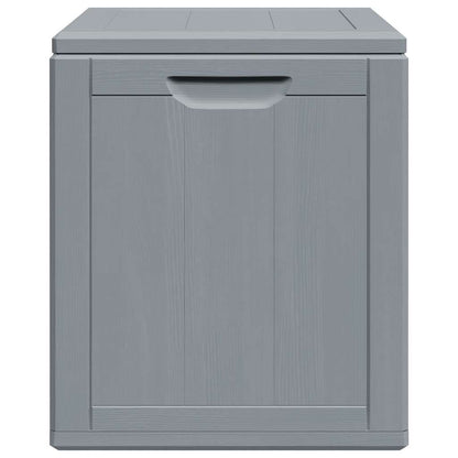 vidaXL Garden Storage Box 90L Grey PP Wood Look