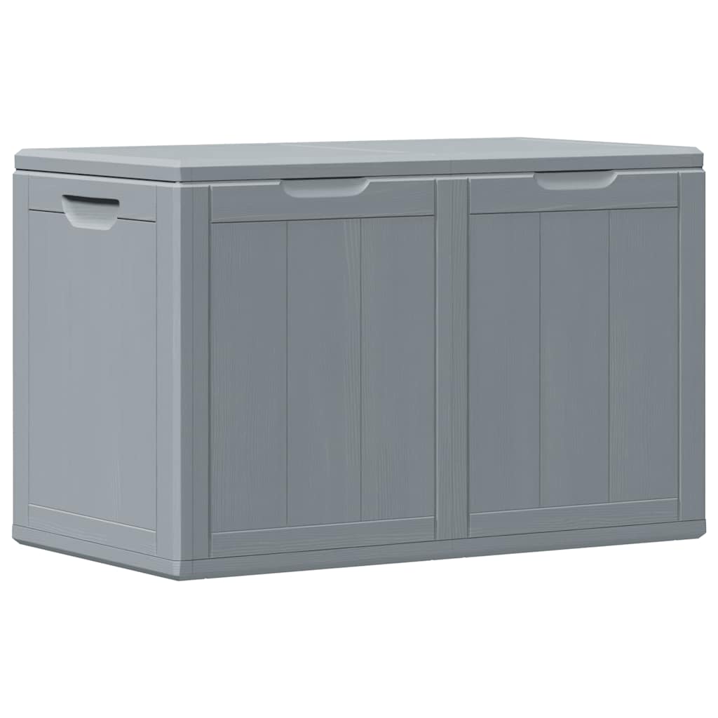 vidaXL Garden Storage Box 180L Grey PP Wood Look