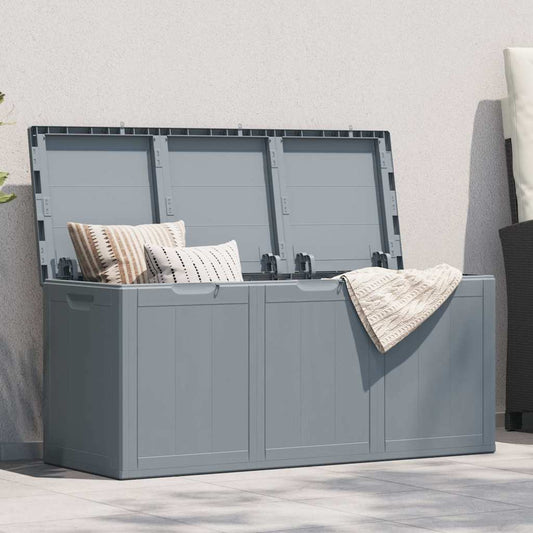 vidaXL Storage Box | Grey | Polypropylene | Large | Modern | Lightweight