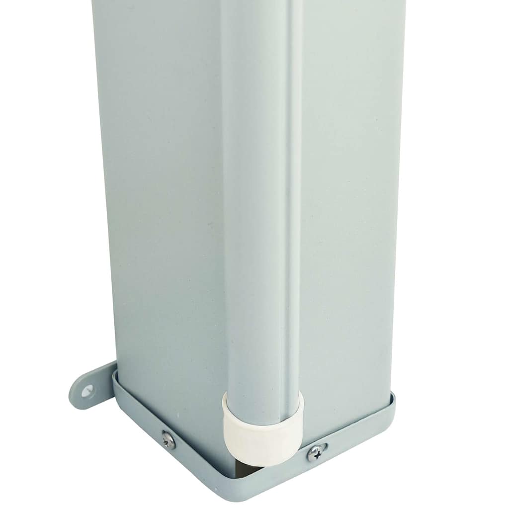 vidaXL Patio Retractable Side Awning 117x600 cm Black