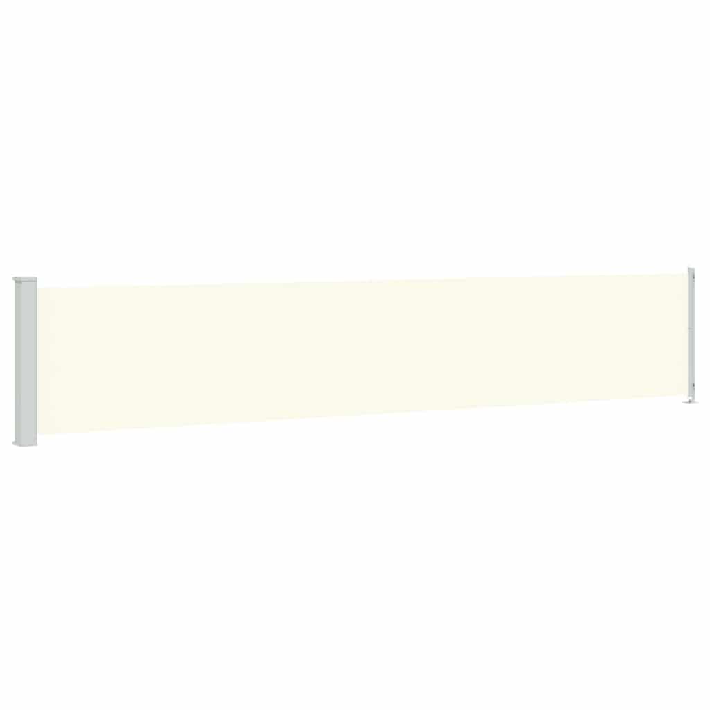 vidaXL Patio Retractable Side Awning 117x614 cm Cream