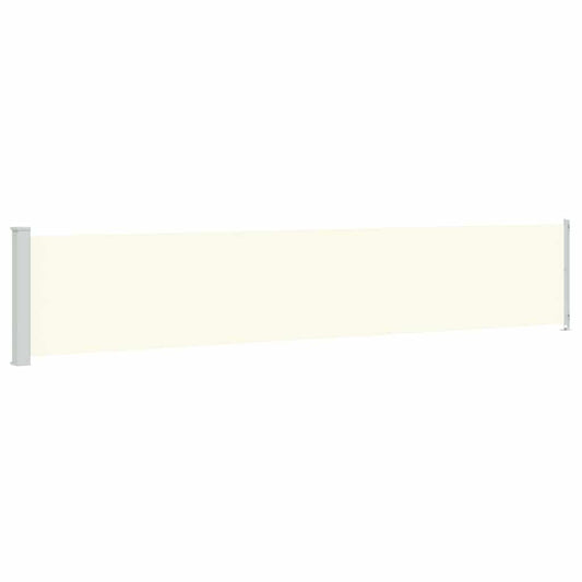 vidaXL Patio Retractable Side Awning 117x614 cm Cream