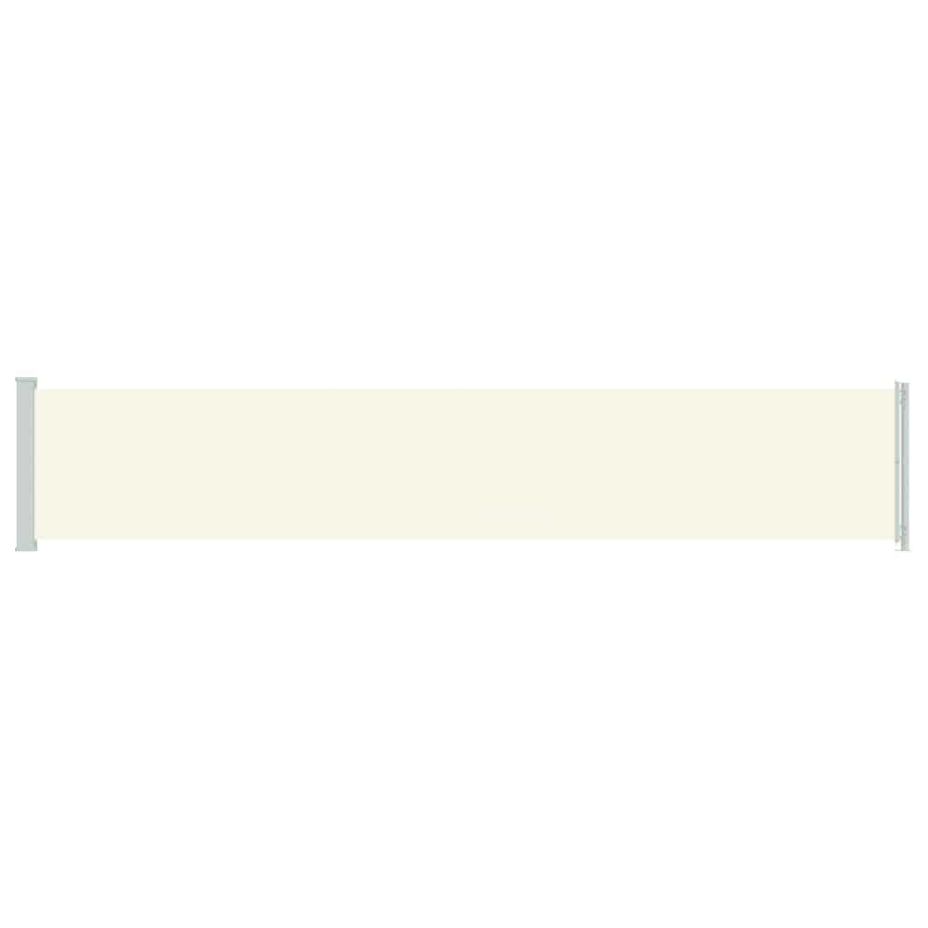 vidaXL Patio Retractable Side Awning 117x614 cm Cream