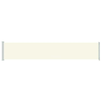 vidaXL Patio Retractable Side Awning 117x614 cm Cream