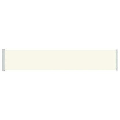 vidaXL Patio Retractable Side Awning 117x614 cm Cream