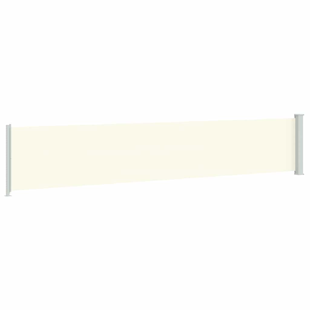 vidaXL Patio Retractable Side Awning 117x614 cm Cream