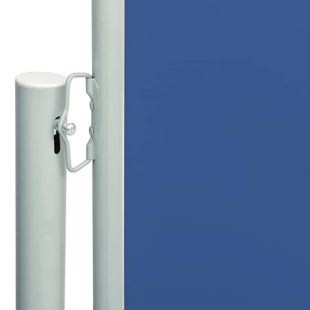 vidaXL Patio Retractable Side Awning 117x600 cm Blue