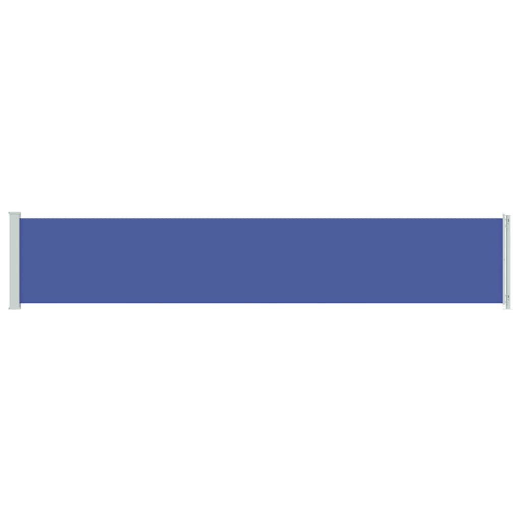 vidaXL Patio Retractable Side Awning 117x614 cm Blue