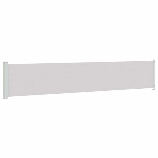vidaXL Patio Retractable Side Awning 117x614 cm Grey