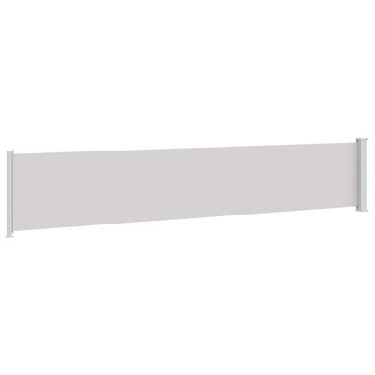 vidaXL Patio Retractable Side Awning 117x614 cm Grey