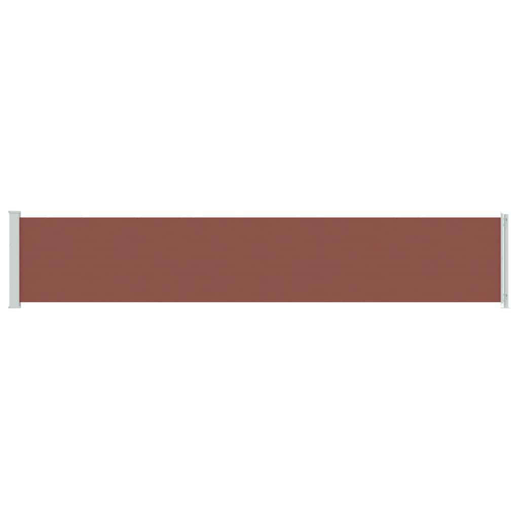 vidaXL Patio Retractable Side Awning 117x600 cm Brown