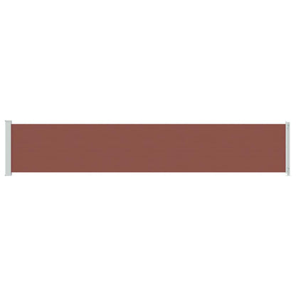 vidaXL Patio Retractable Side Awning 117x600 cm Brown