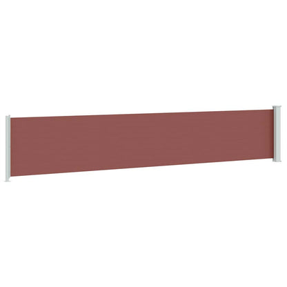 vidaXL Patio Retractable Side Awning 117x614 cm Brown