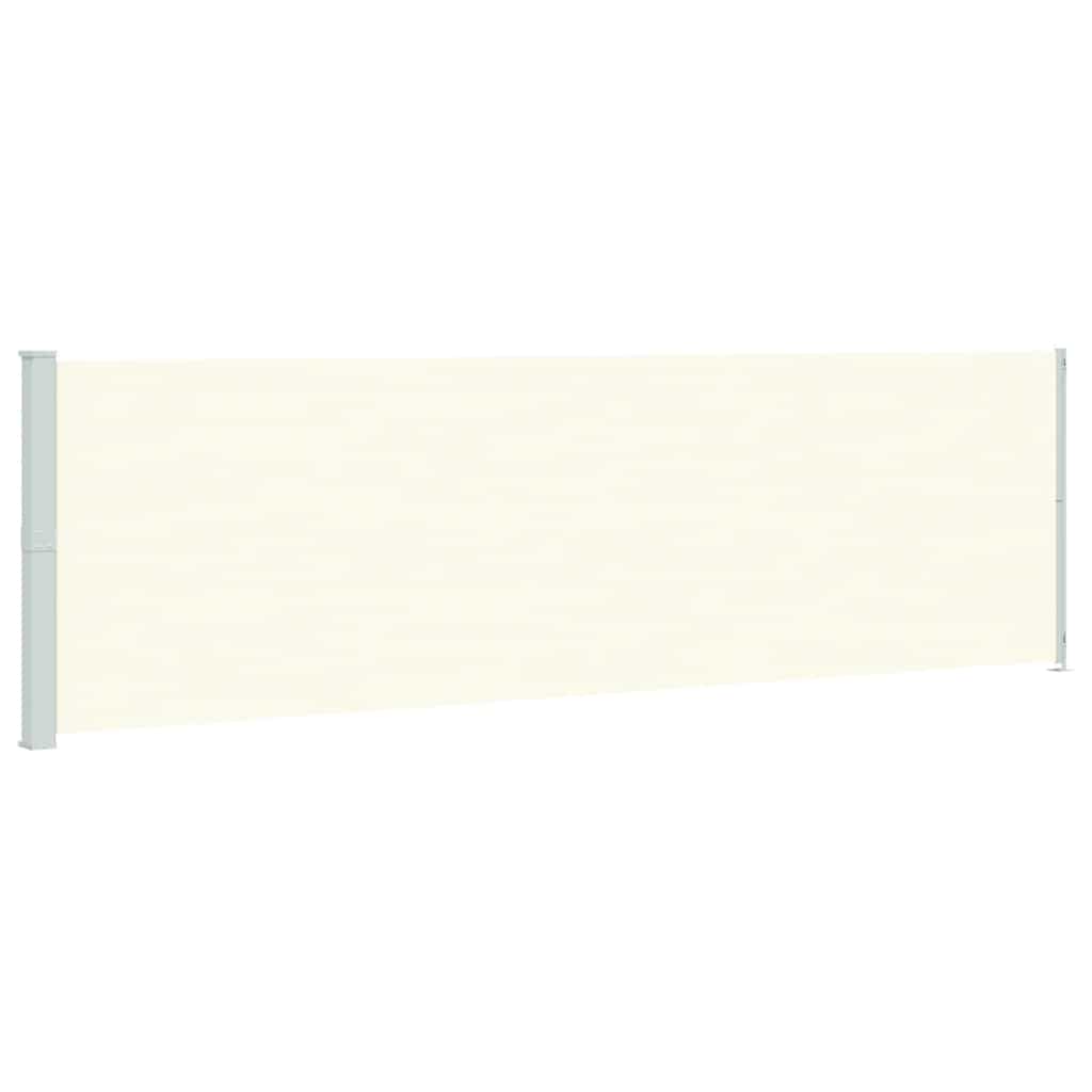 vidaXL Patio Retractable Side Awning 180x614 cm Cream