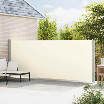 vidaXL Patio Retractable Side Awning 180x614 cm Cream
