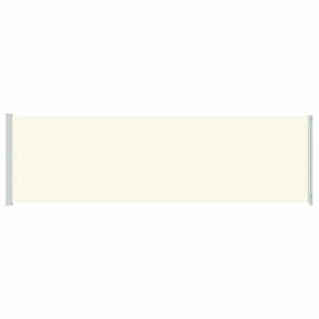 vidaXL Patio Retractable Side Awning 180x614 cm Cream