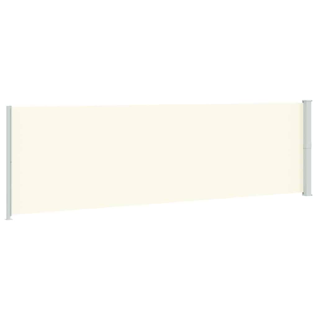 vidaXL Patio Retractable Side Awning 180x614 cm Cream