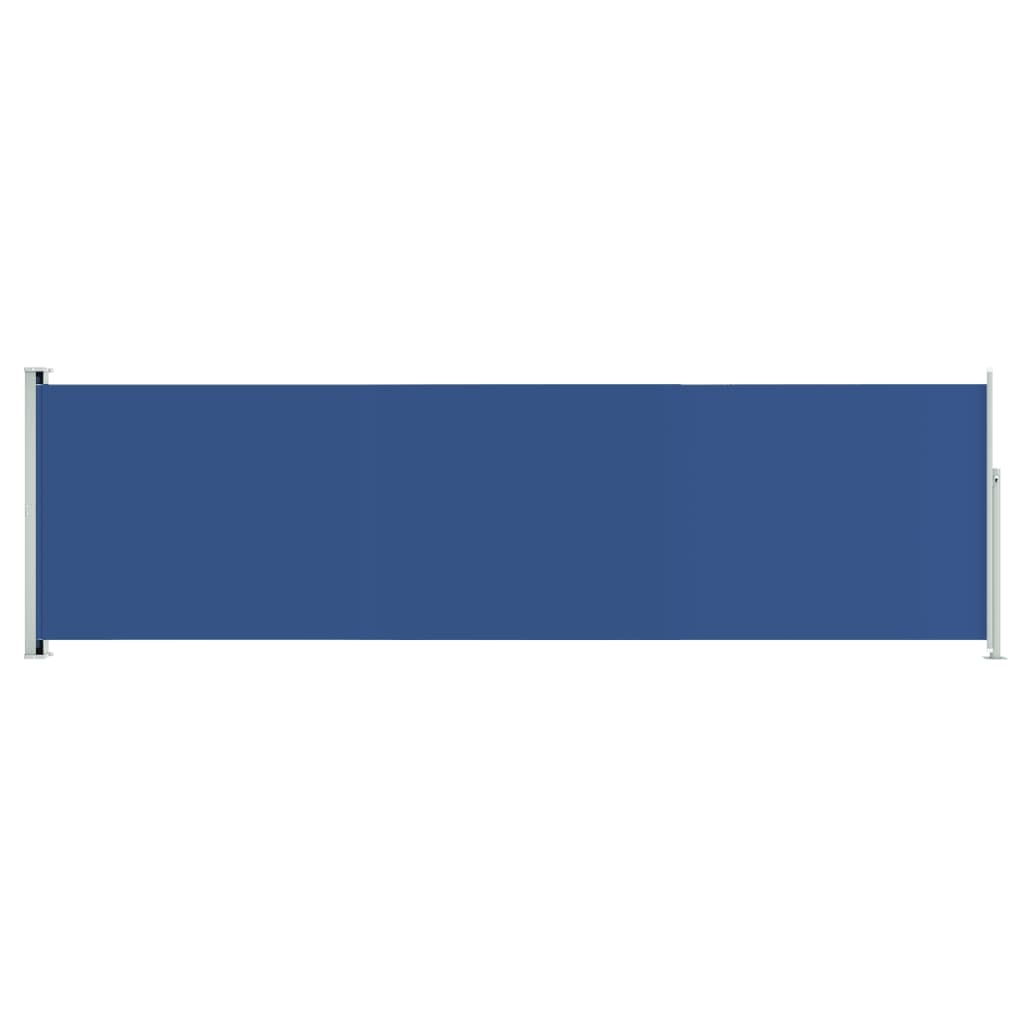 vidaXL Patio Retractable Side Awning 180x600 cm Blue