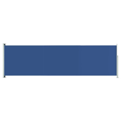 vidaXL Patio Retractable Side Awning 180x600 cm Blue
