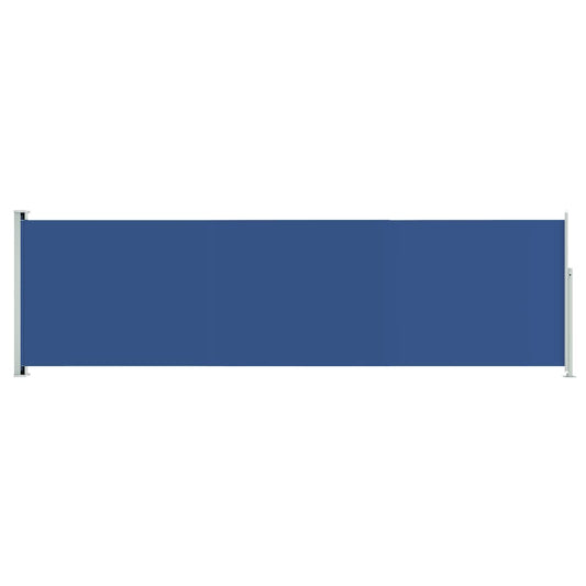 vidaXL Patio Retractable Side Awning 180x600 cm Blue