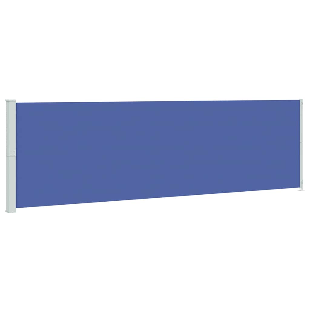 vidaXL Patio Retractable Side Awning 180x600 cm Blue