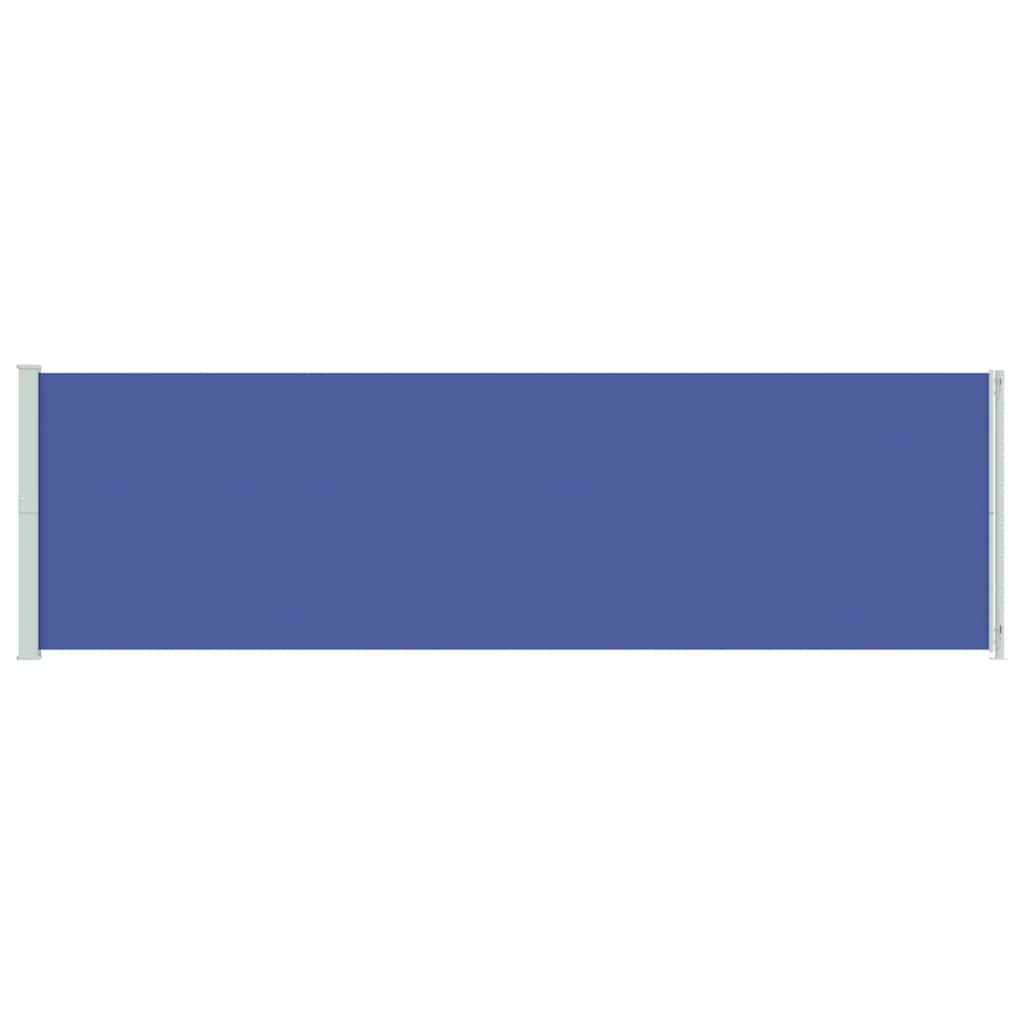 vidaXL Patio Retractable Side Awning 180x600 cm Blue