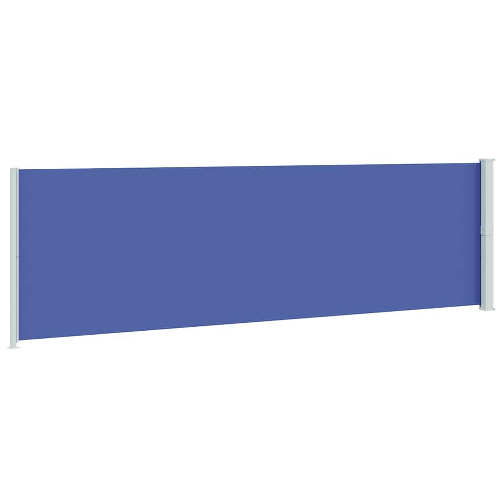 vidaXL Patio Retractable Side Awning 180x600 cm Blue
