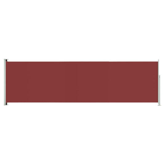 vidaXL Patio Retractable Side Awning 180x600 cm Red