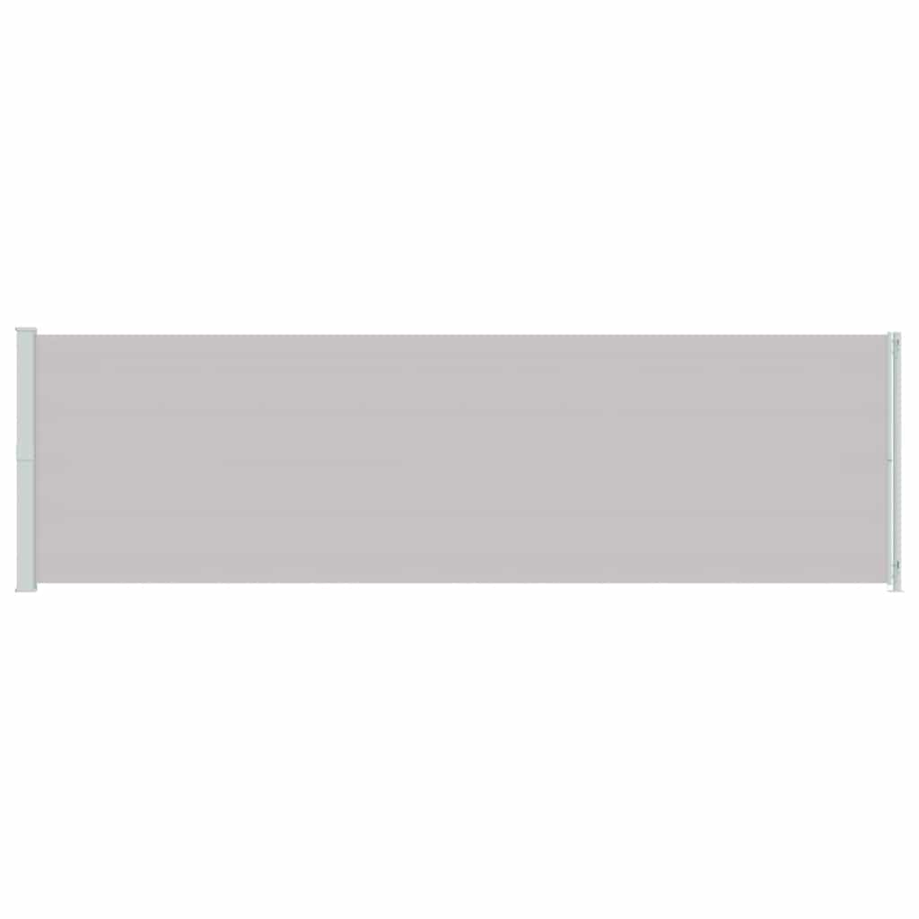 vidaXL Patio Retractable Side Awning 180x614 cm Grey