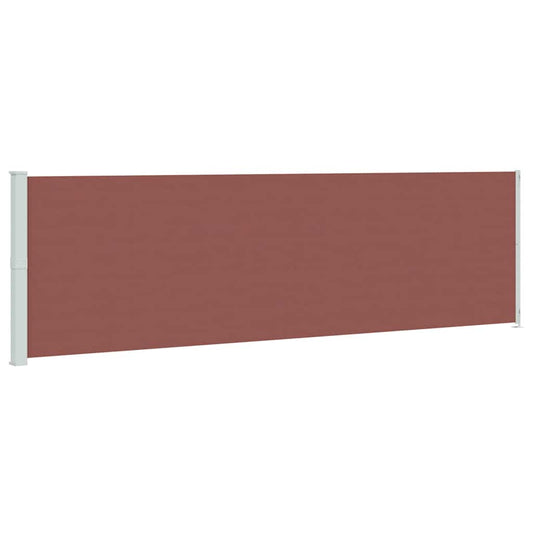 vidaXL Patio Retractable Side Awning 180x600 cm Brown