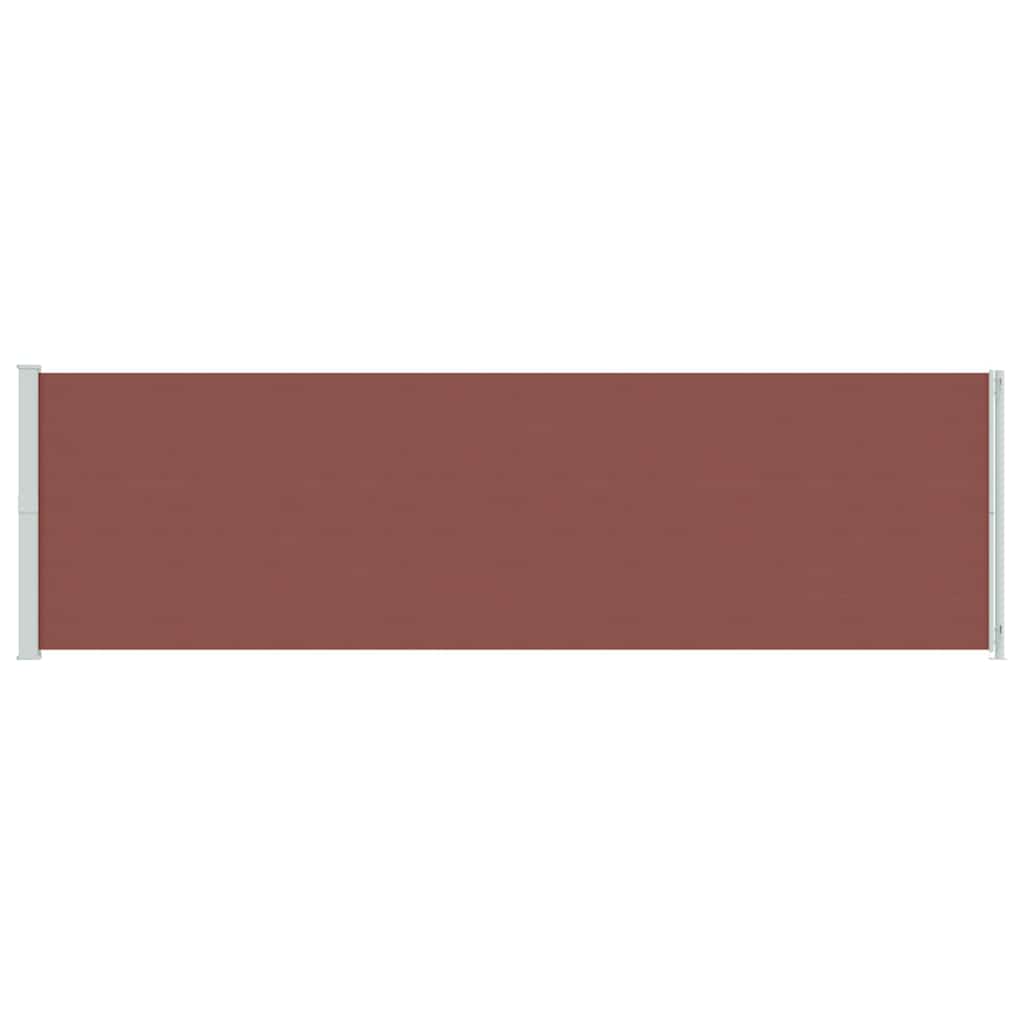 vidaXL Patio Retractable Side Awning 180x600 cm Brown