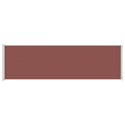 vidaXL Patio Retractable Side Awning 180x600 cm Brown