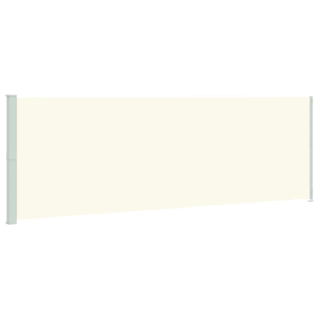 vidaXL Patio Retractable Side Awning 200x614 cm Cream