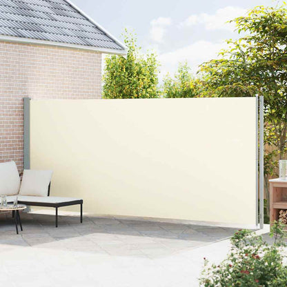 vidaXL Patio Retractable Side Awning 200x614 cm Cream