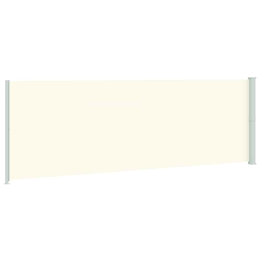 vidaXL Patio Retractable Side Awning 200x614 cm Cream