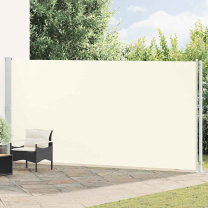 vidaXL Patio Retractable Side Awning 200x614 cm Cream