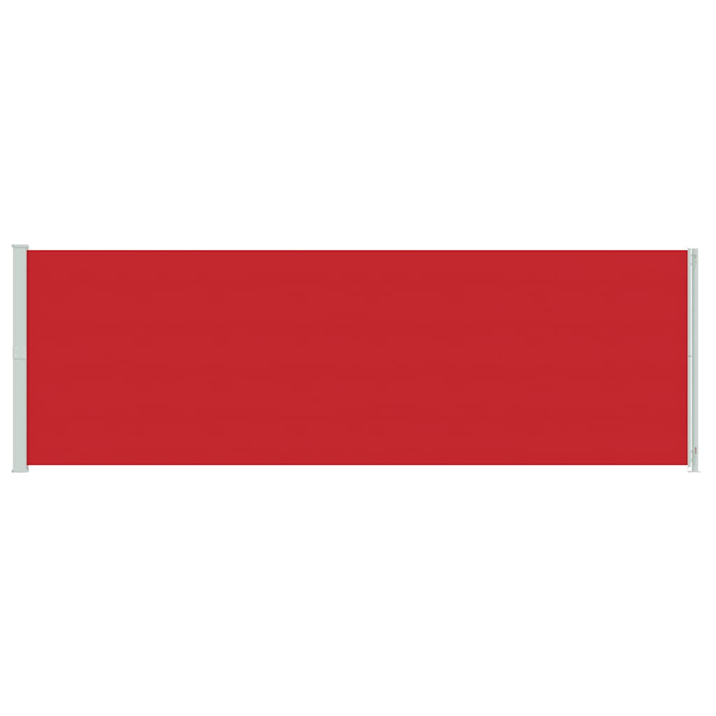 vidaXL Patio Retractable Side Awning 200x600 cm Red