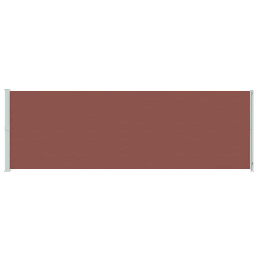 vidaXL Patio Retractable Side Awning 200x614 cm Brown