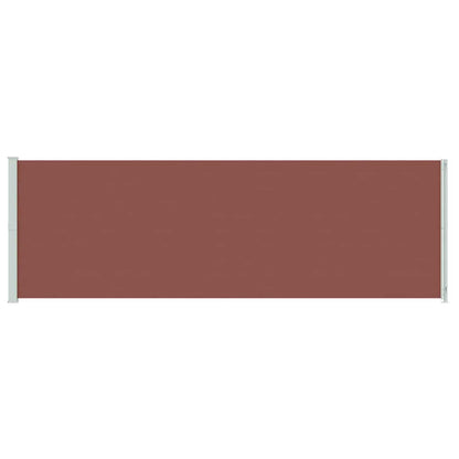 vidaXL Patio Retractable Side Awning 200x614 cm Brown