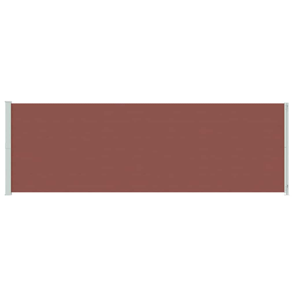 vidaXL Patio Retractable Side Awning 200x614 cm Brown